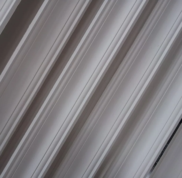 Pure white wall ceiling decoration plaster cornice