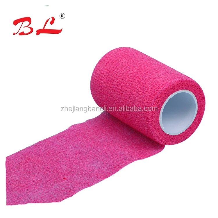 High elastic plaster waterproof cohesive tattoo grip cover wrap self adehere Horse Bandage Adhesive Tape