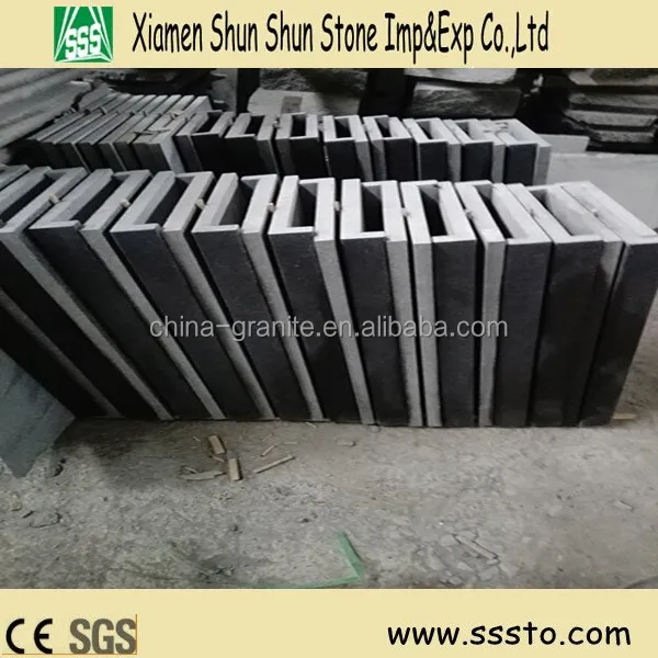 
Dark flamed granite swimming pool coping stone, deck paver 