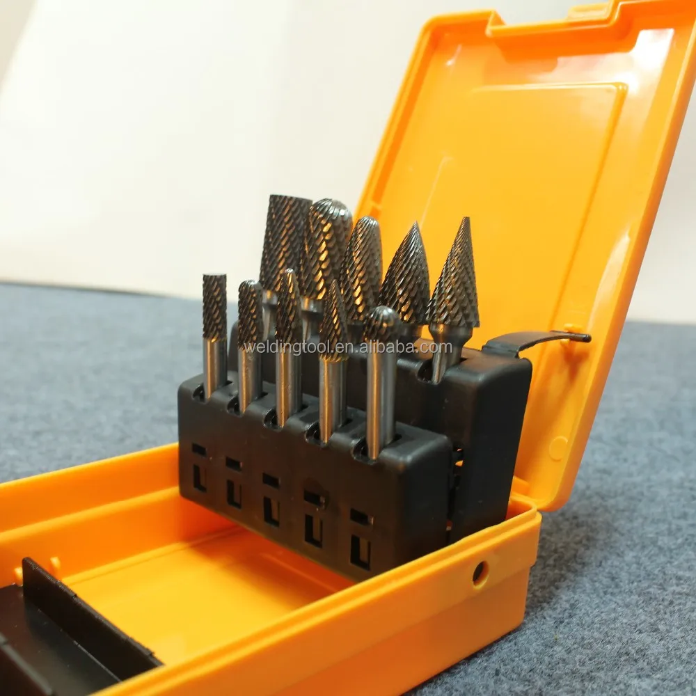 
Professional quality 10pcs Tungsten Carbide Rotary Burr Set 