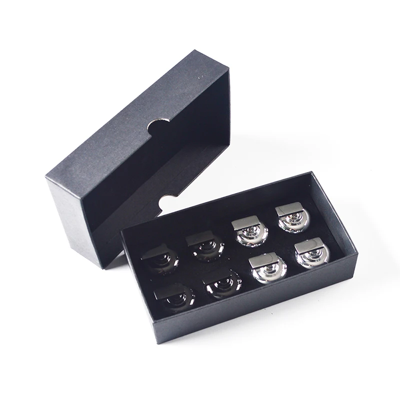 Диаметр 30 мм (1-1/8 дюйма) мини-шайбы Shuffleboard, набор из 8 черных/хромированных TSP-2148