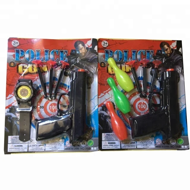 Plastic soft dart gun/police play set toys /boys toy for kids