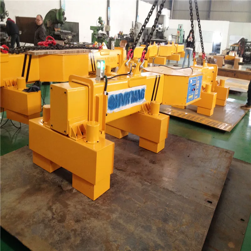 Zhuzhou factory electro permanent lifting magnet telescopic lifter for steel plate