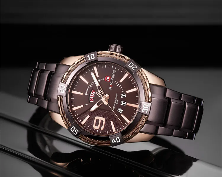 NAVIFORCE 9117S RGCE новый reloj Роскошные наручные часы с пользовательским логотипом relogio masculino 2020 горячая распродажа