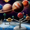 2016 Children s Educational Diy Explore Nine Planets in Solar System Planetarium Painting Science Fair Project