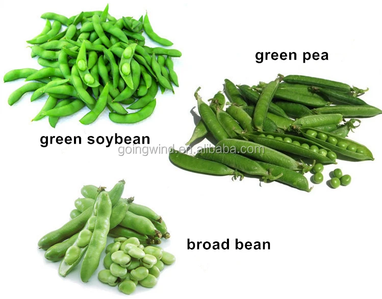 Automatic commercial green pea peeling shelling machine auto industrial peas fava bean peeler sheller dehuller price for sale