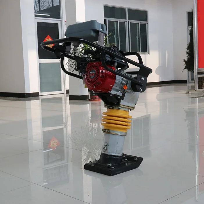 High Vibrating Frequency Tamping Rammer Machine With 5.5HP Gasoline Engine