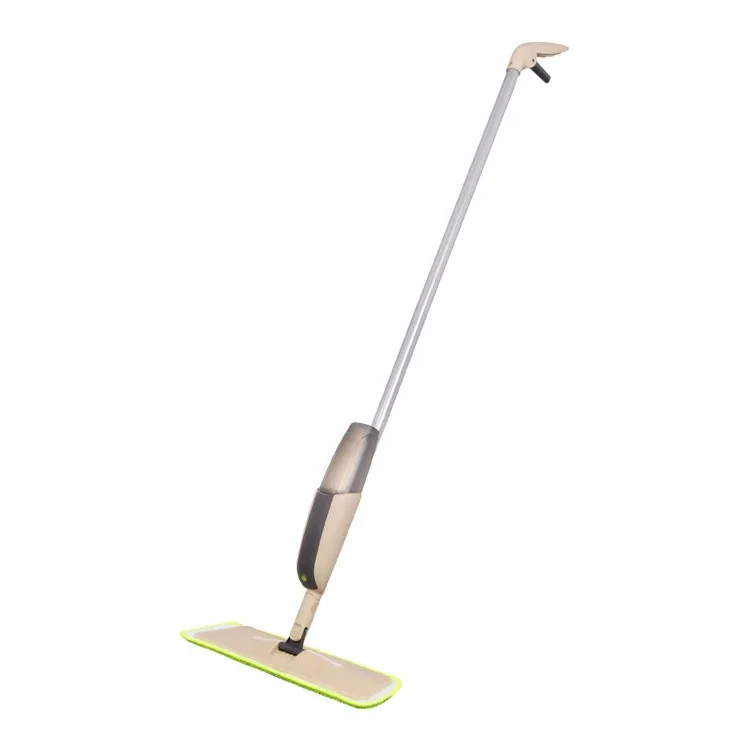 China Factory Supplier Euro Clean Microfiber Mop Lazy Wet Flat Mop Spray Mop with Microfiber Pad and metal handles