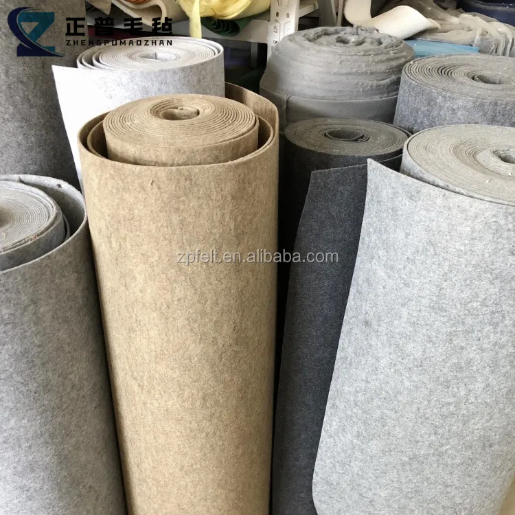 Wholesale Eco-friendly High Quality Low Price Standard Gray Wool Felt Fabric 4mm Wool Felt Fabric