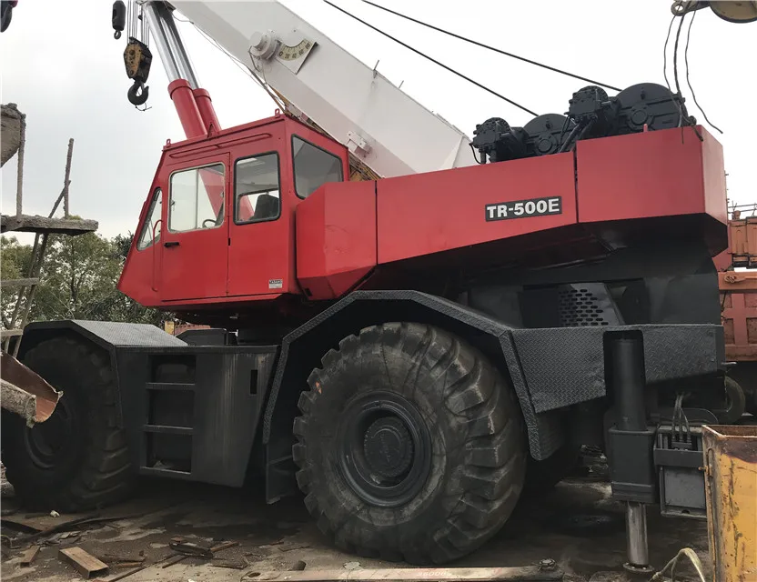 
used crane tadano 50 ton /TR-500E rough terrain crane made in Japan with low price for sale 