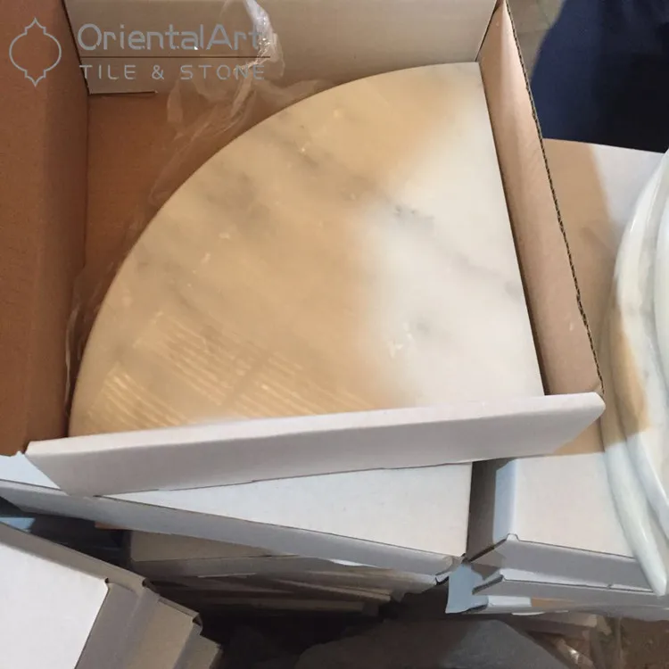 
China Best Oriental Art Stone cheap white marble shelf 