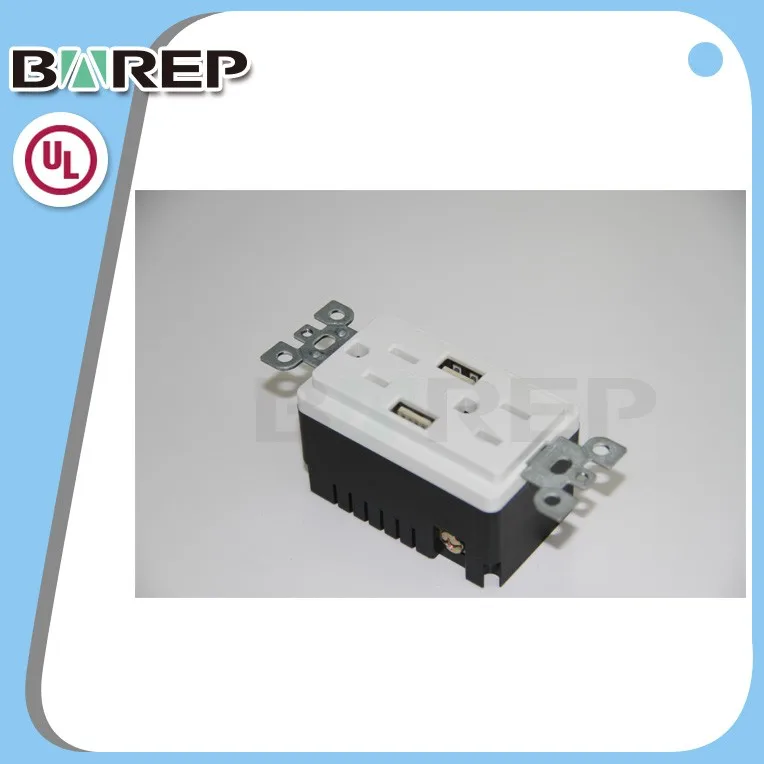 BAS15-2USB Gfci декоративные розетки CUL утвержден электрические розетки