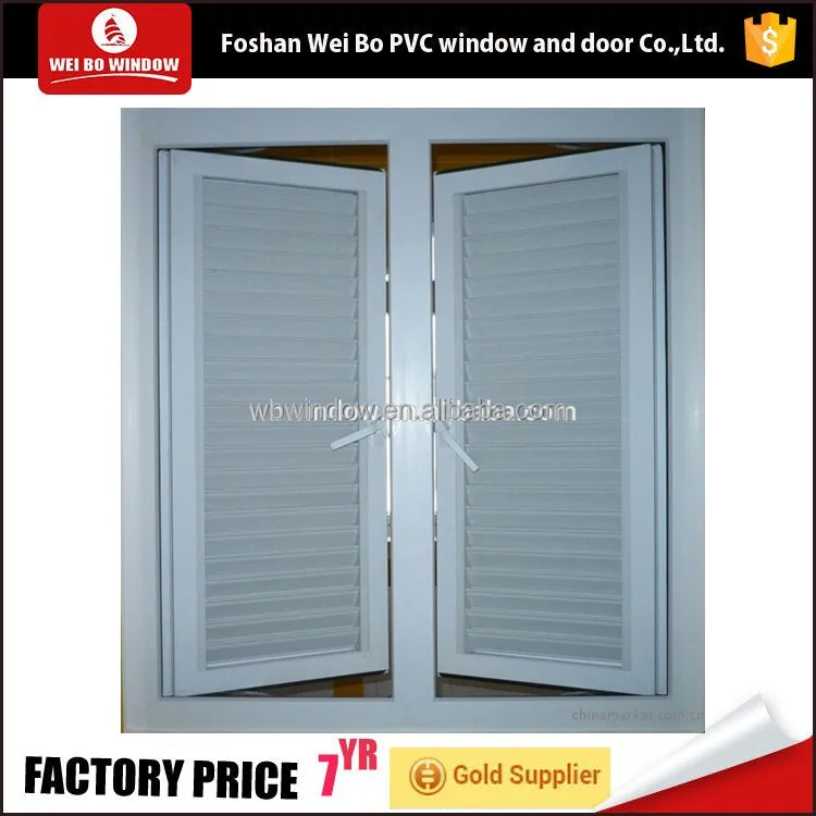 UPVC louver shutter window pvc window with cheap price