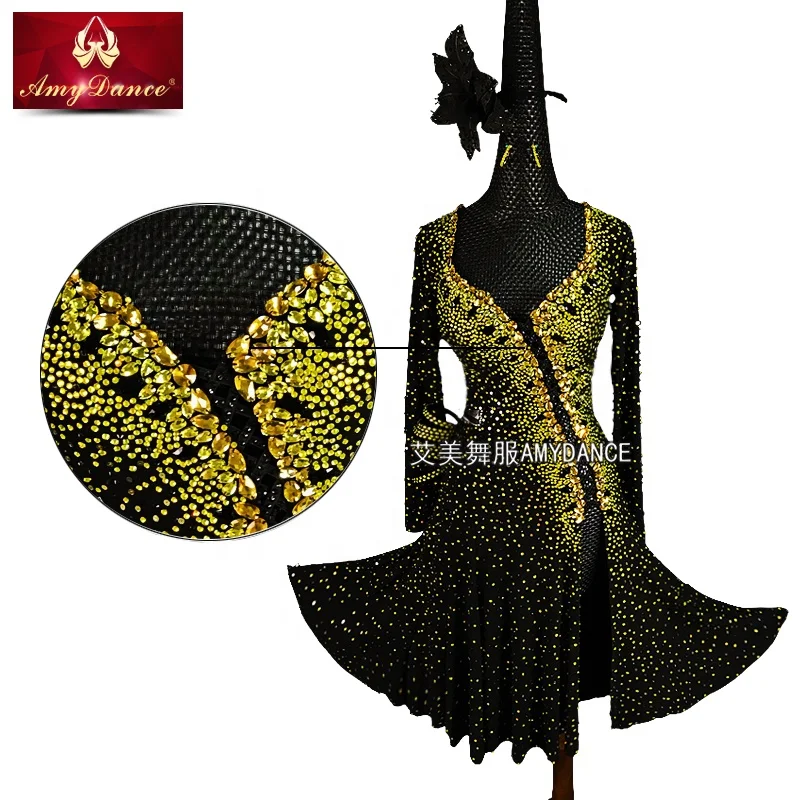 
Professional stage sexy latin dance dress competition adult women 