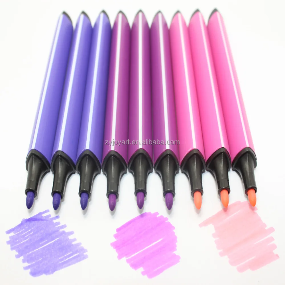 Water color Marker Pen Multiple Use Pack of 12 in Clear Plastic Carry Case