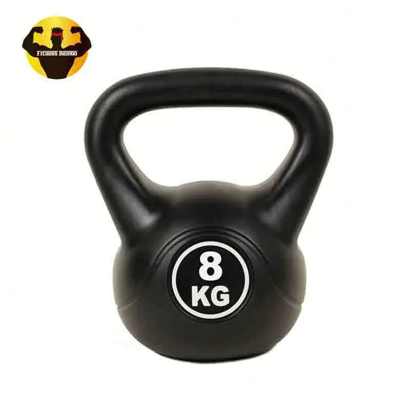 RAMBO Cement Black Plastic Competition Kettlebell
