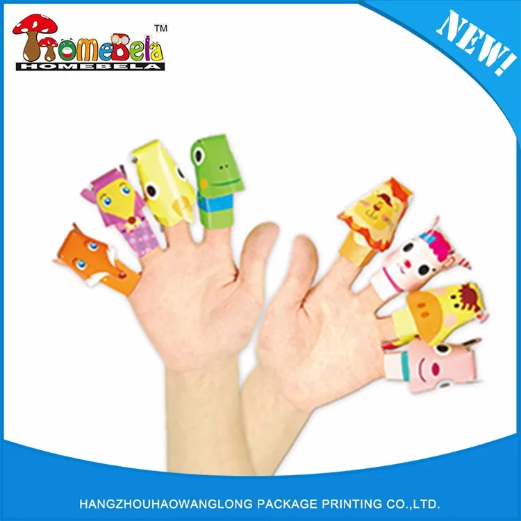 Economical Custom Design Colorful Kids Animal Hand Puppets