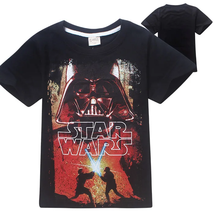 4 12Y Boys Clothes 2016 STAR WARS Summer New Cartoon Boys T shirt O Neck