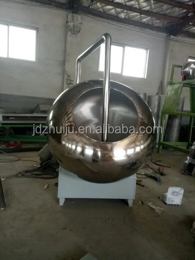 Automatic powder sugar shocolate peanut coating machine/Snack Food Mixing pan drum coater HJ-CM029