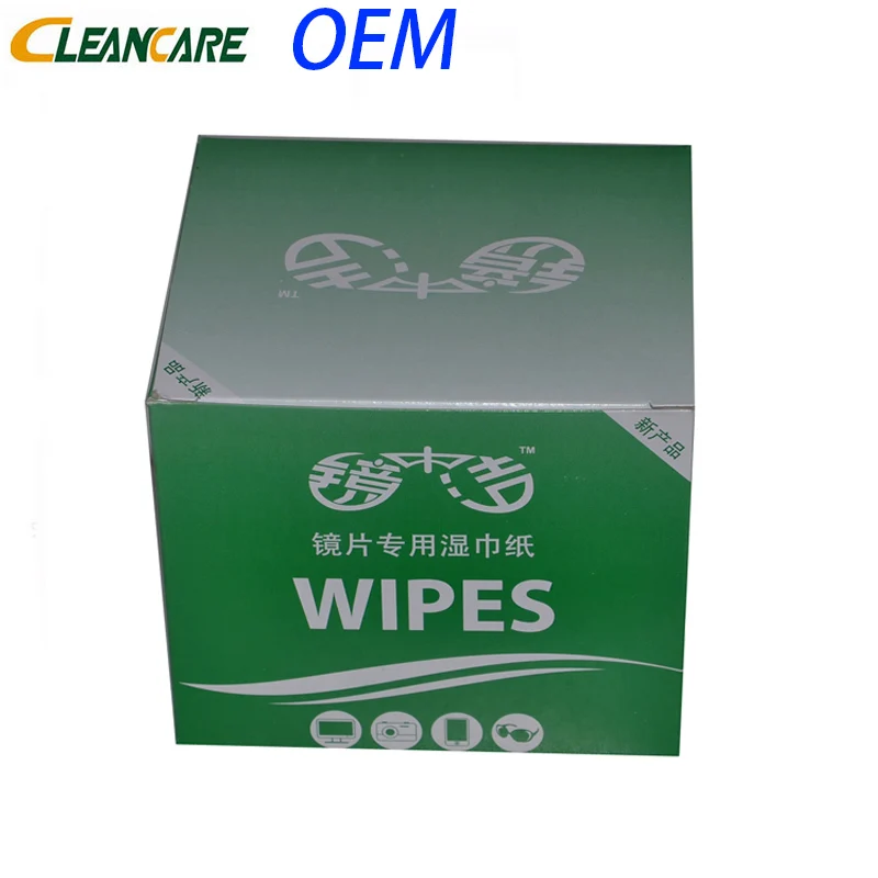 Nonwoven Fabric Lens Printhead Optical Glasses Cleaning Wipes