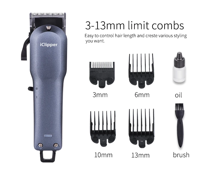 IClipper-Y1 Wholesale hair clipper Professional Barber Rechargeable Electric Hair Trimmer