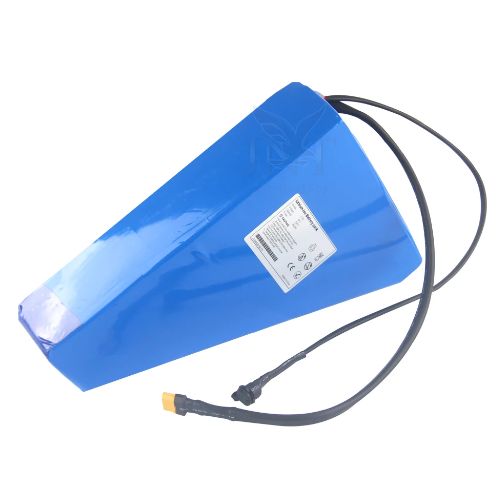 Superior quality  ebike  tube 72v triangle battery pack 21AH lithium battery