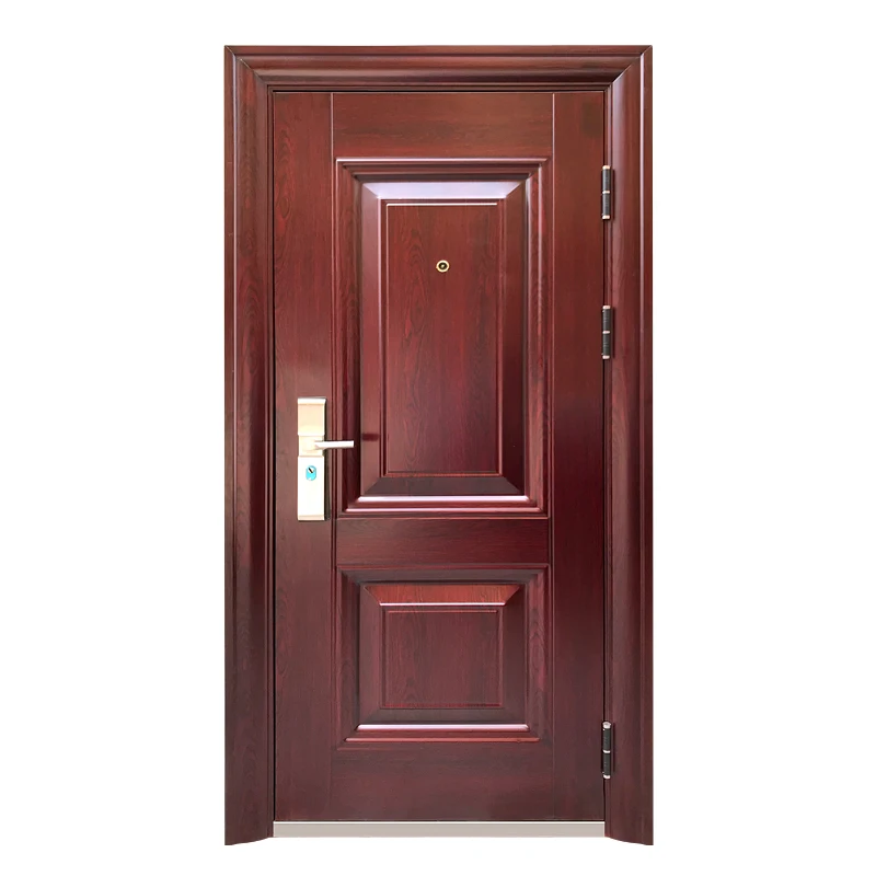 Modern design front entry wrought iron single door for house interior doors in israel