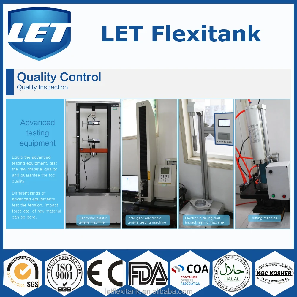 flexitank/flexibag for bulk liquid