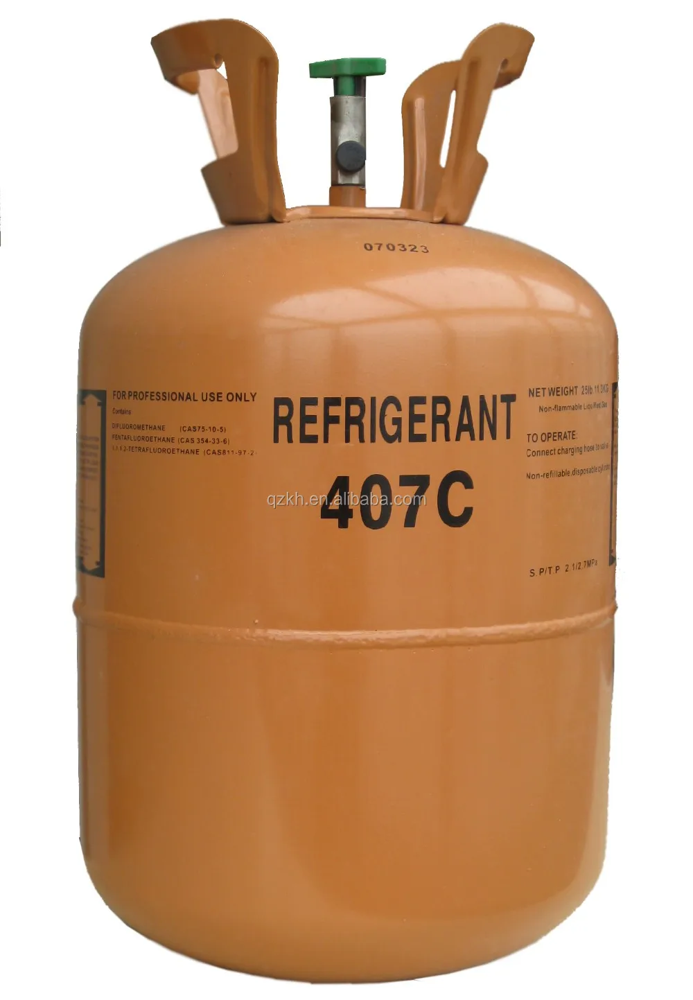 926L Packing Refrigerant Gas R407c and 11.3kg disposable cylinder