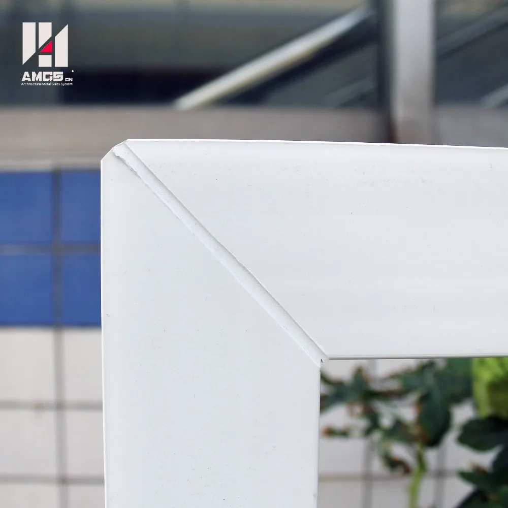 
Horizontal impact white profile pvc sliding glass windows 