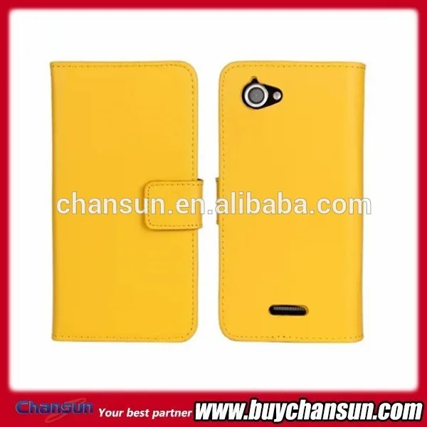 For Sony Xperia L leather flip case