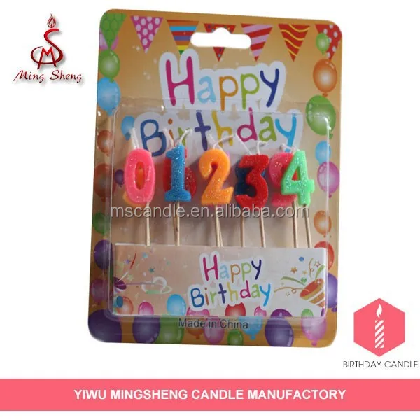 
Manufacturer supply 10pc birthday number candle 