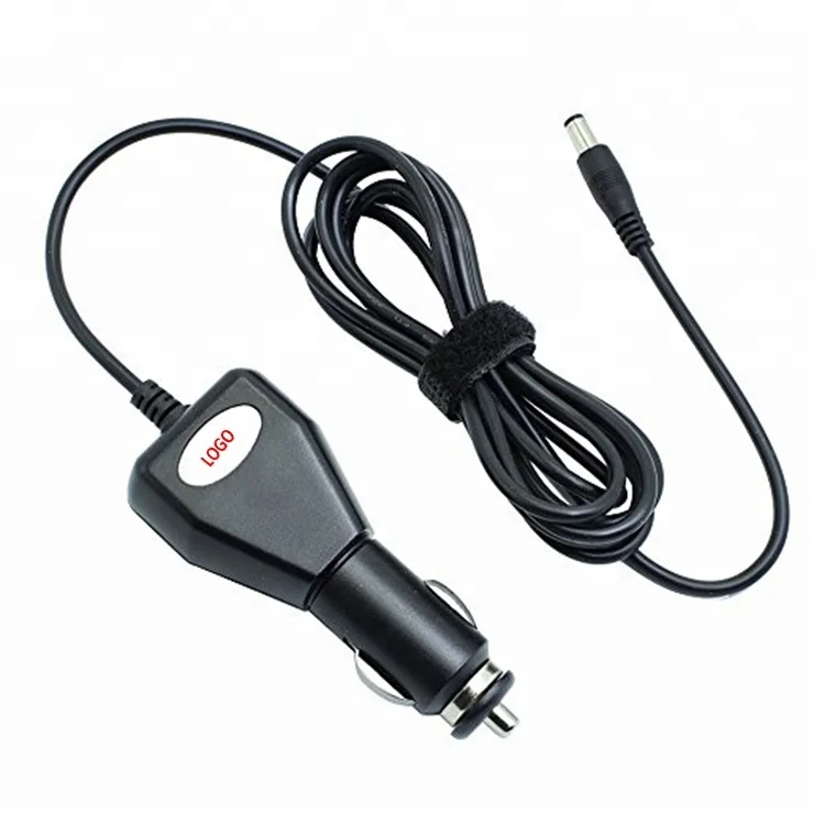 12v 2a car Square cigarette lighter adapter with dc 5.5*2.1mm  8FT extension charging cable