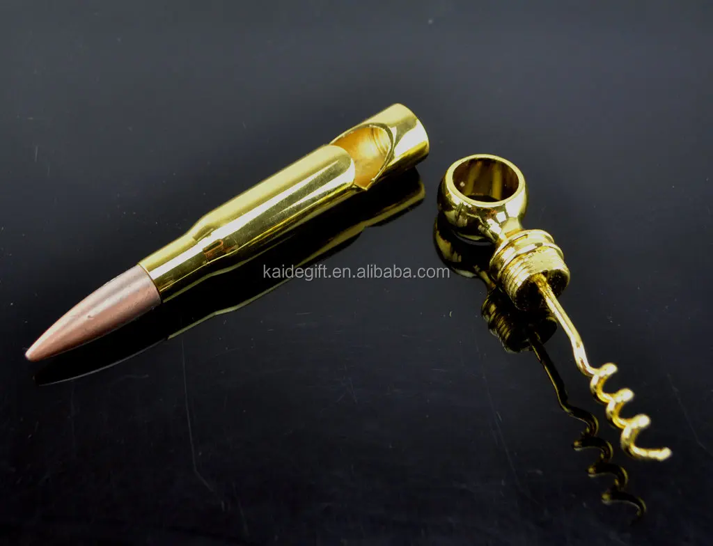 Cool 50 Caliber Corkscrew & bullet beer Bottle Opener wine opener