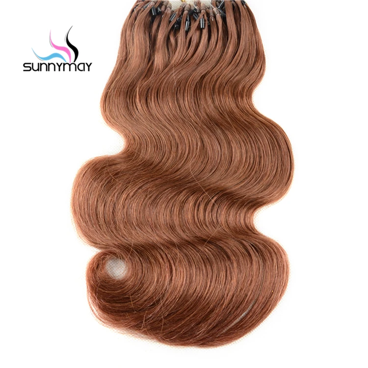 
100% Human Hair Natural Extension Body Wave #33 Cheap Remy Micro Loop Ring Hair Extension 
