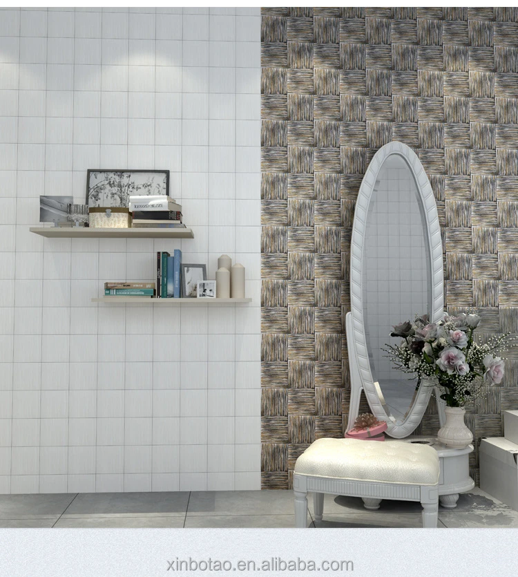 
New product hotel shower sparkle quartz 3d wall ceramic tile 
