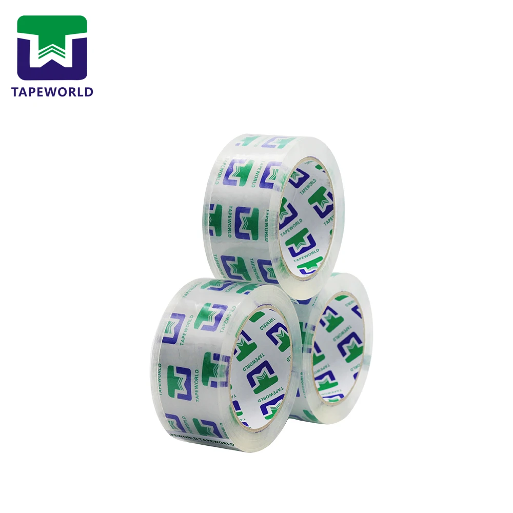 Crystal clear bopp packing tape customized brand