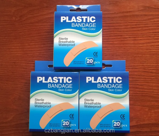 
Adhesive wound plaster waterproof PE first aid/Band aid bandages 