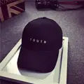 Fashion Cap Women Men Summer Spring Cotton Caps Women Letter Solid Adult baseball Cap Black White