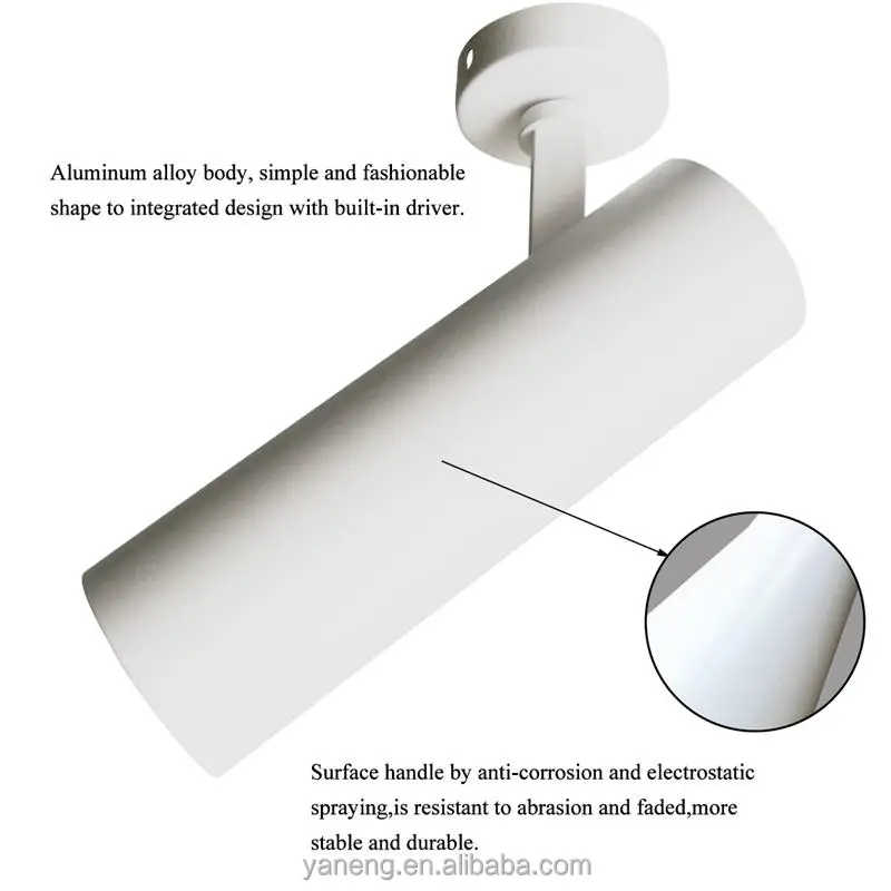 
Zoom Led Spotlight Cob 3000K 4000K 6000K Spot Led Light Surface Mounted Museum Cabinets Clothing Lighting 110V 220V 