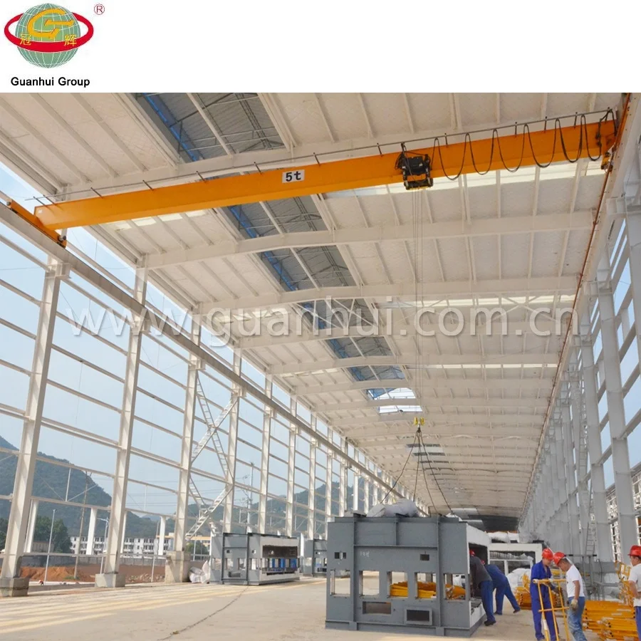 
3t overhead crane with hoist for warehouse 