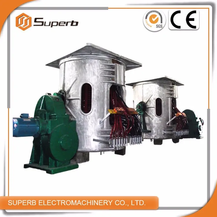 Индукционная плавильной печи для 200 кг до 3 тонн железо/сталь/медного литья