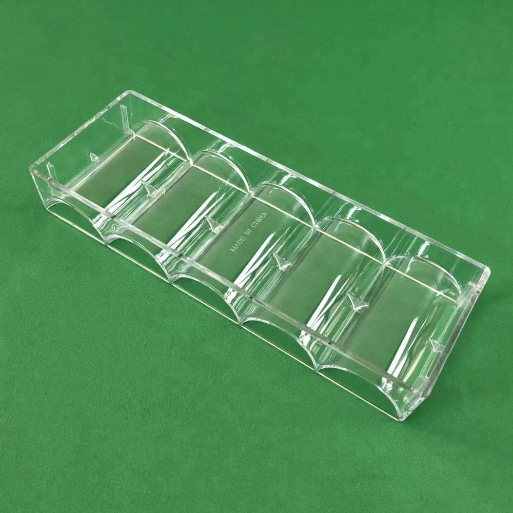 Clear Acrylic Poker Chip Rack-Holds 100 Chips