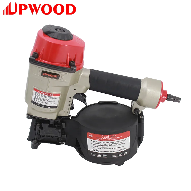 UPWOOD CN55 Pneumatic Coil Nailer Air Roofing Nail Gun for high working times fasteners gun