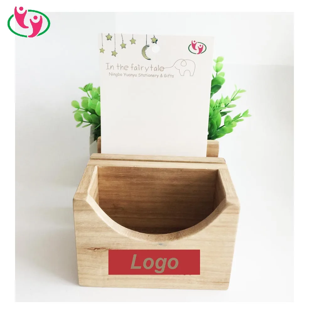 Quality Customer designed Logo Printed Solid Wooden Menu Holder