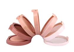 Original Music Flower 24 Hours Longlasting Waterproof Makeup 5 in 1 Concealing Shading Compact Press Powder With Mirror & Puff