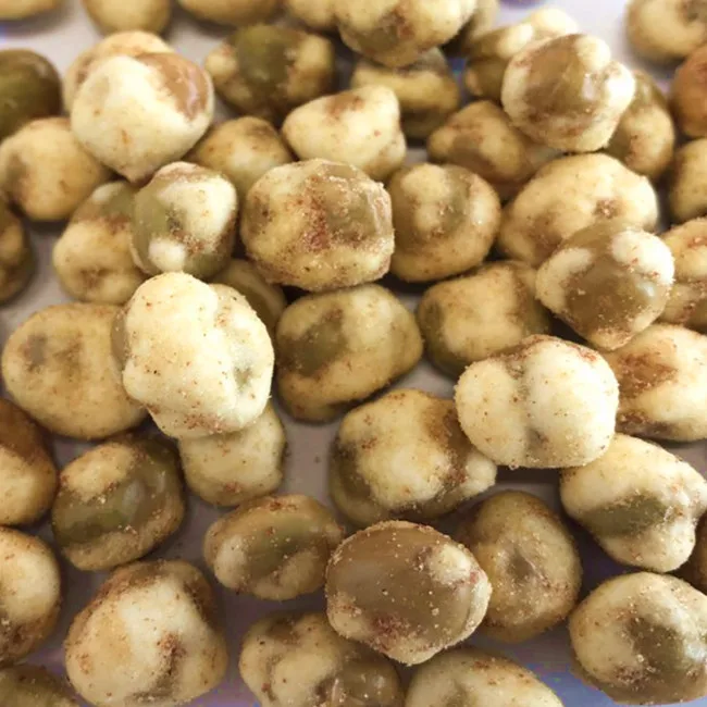 High quality BRC dried coated strawberry wasabi green peas price