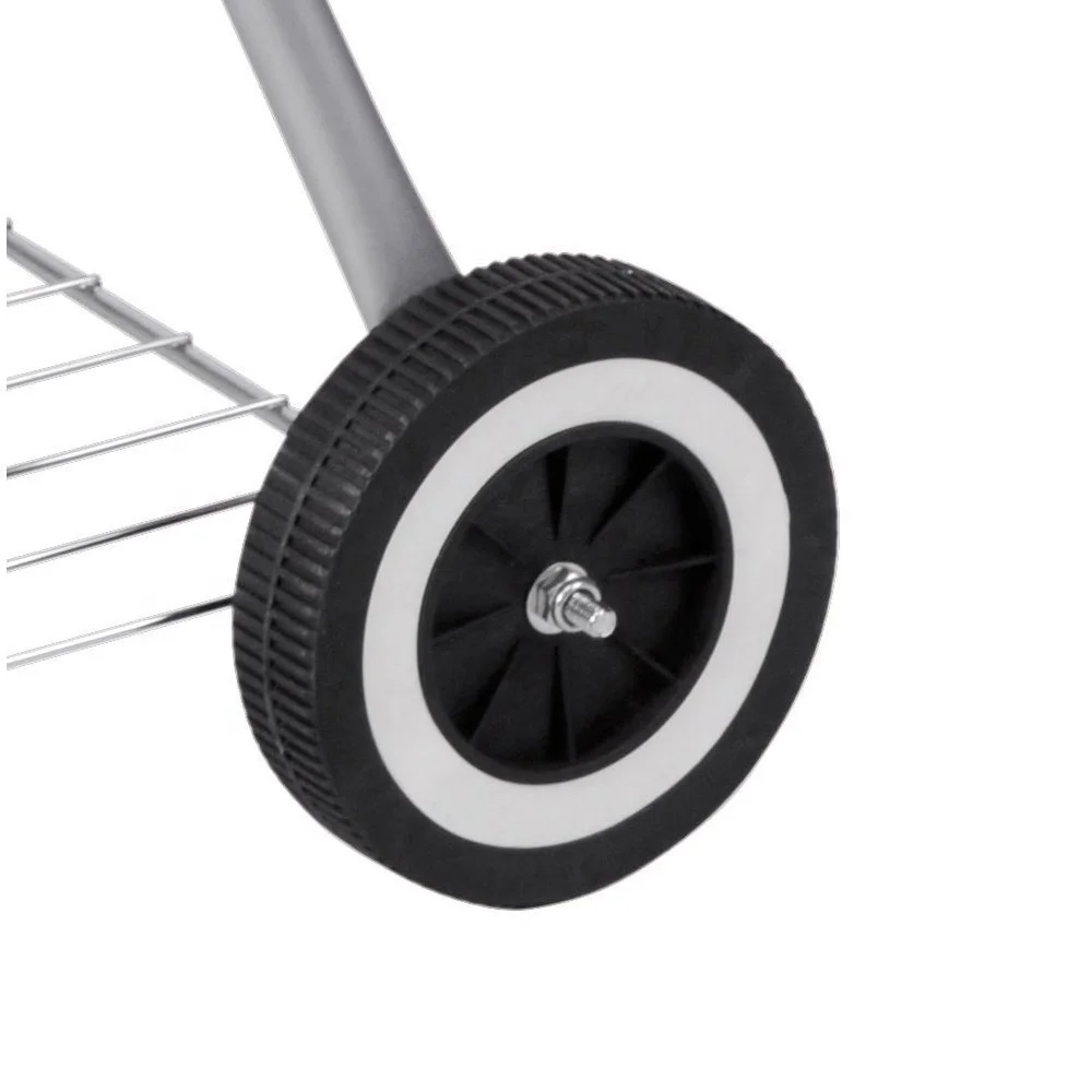 Round Patio Grill Black Enamel Kettle Charcoal Barbecue Grill