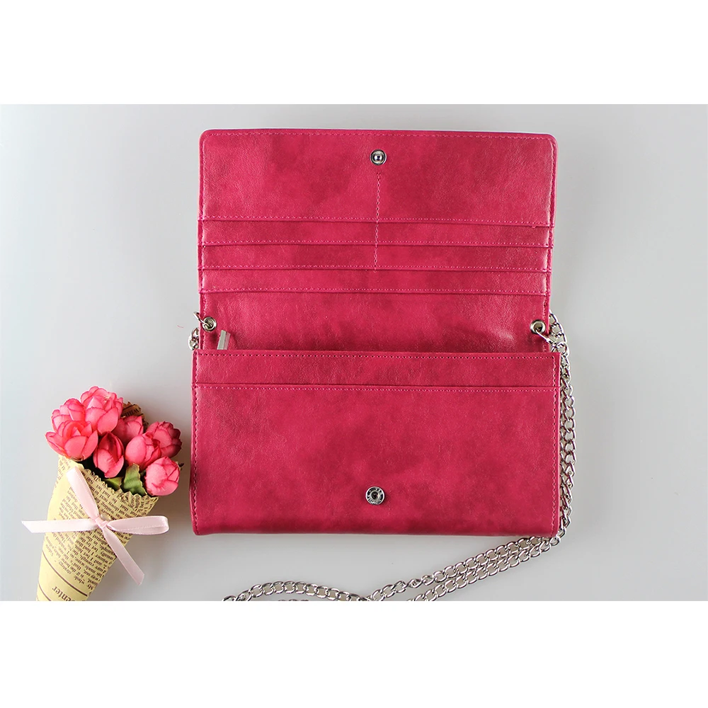 Wholesale Custom Sublimation Blank PU Leather Dual-Used Lady Wallet Bags