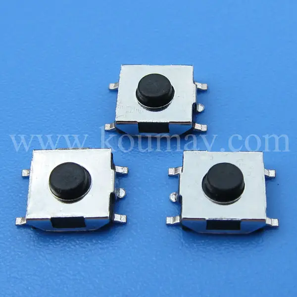 6.2X6.2mm smd push button tact switch 4 pin tactile switch/Momentary PCB mount Tactile Tact Switch Smt type